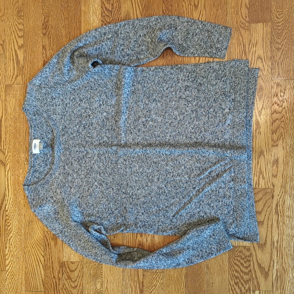 Women's Old Navy Black/Gray Lightweight Sweater, Medium
